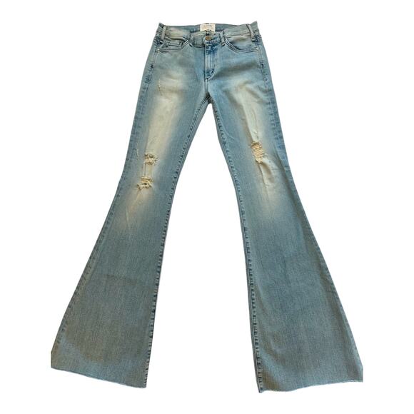 Anthropologie McGuire Denim Majorelle Flare Jeans Distressed - Picture 2 of 6